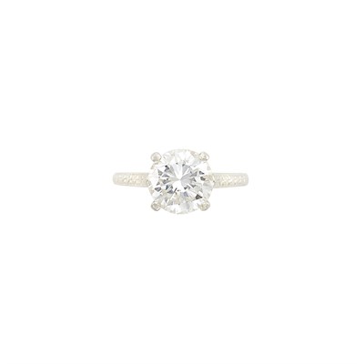 Lot 466 - Silver and Diamond Ring
