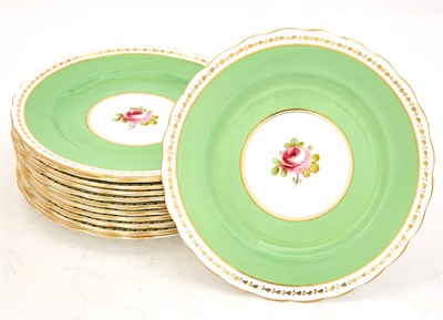 Lot 243 - Set of Twelve New Chelsea Floral-Decorated...