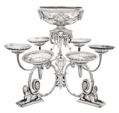 Lot 275 - George III Sterling Silver Centerpiece Epergne...