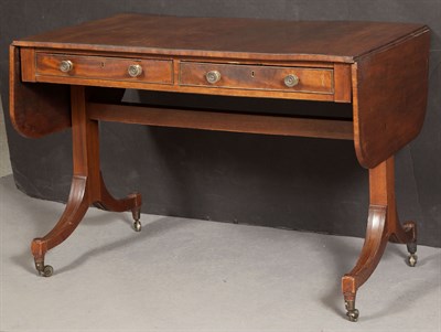 Lot 1034 - Regency Inlaid Mahogany Sofa Table Height 28...