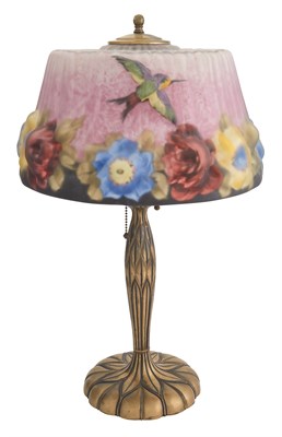 Lot 450 - Pairpoint Mfg. Co. Lacquered Metal and Reverse...
