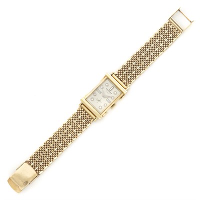 Lot 1925 - Gold and Diamond Wristwatch, Longines