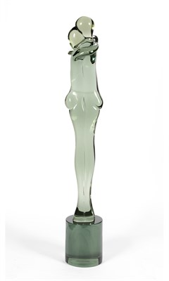 Lot 281 - Archimede Seguso Murano Glass Sculpture of an Embracing Nude Couple