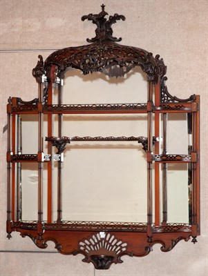 Lot 367 - George III Style Mahogany Hanging Shelf Height...