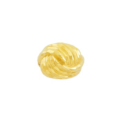 Lot 404 - Hammered Gold Dome Ring, Henry Dunay