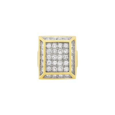 Lot 2 - Two-Color Gold and Diamond Ring