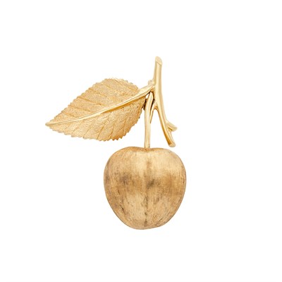 Lot 101 - Gold Apple Brooch
