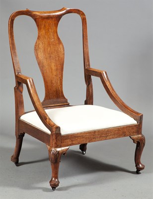 Lot 381 - George II Walnut Large Armchair Second quarter...
