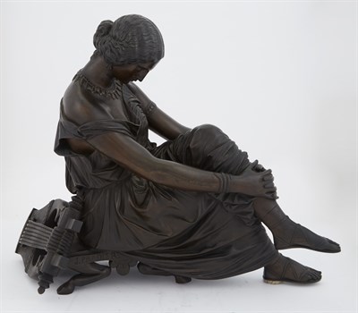 Lot 293 - Bronze Figure of Sappho Assise Cast after the...