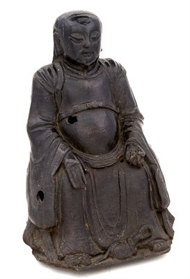 Lot 310 - Chinese Ming Style Dark Patinated Bronze...