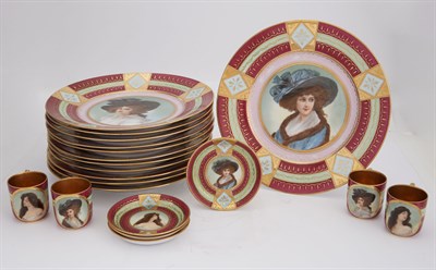 Lot 224 - Rosenthal Vienna Style Gilt, Hand-Painted and...