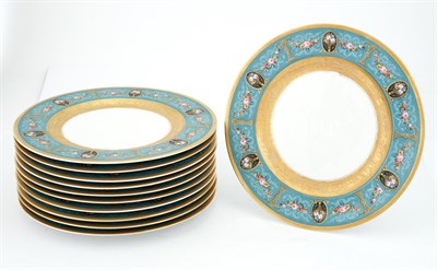 Lot 159 - Set of Eleven Bavarian Porcelain Dinner Plates...