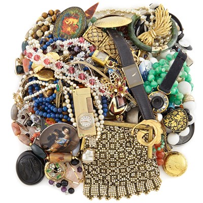 Lot 2150 - Group of Bead Necklaces and Costume Jewelry