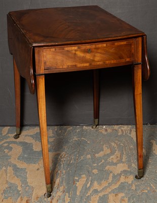 Lot 188 - George III Inlaid Mahogany Pembroke Table...