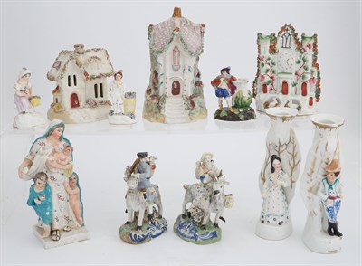 Lot 232 - Group of Staffordshire Pottery and Other...