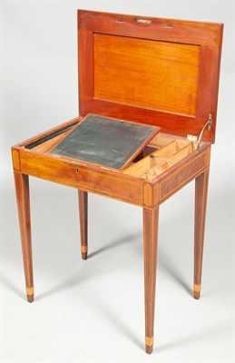 Lot 443 - George III Inlaid Mahogany Writing Table Last...