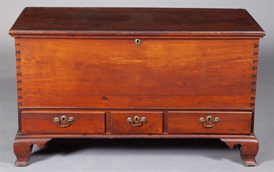Lot 378 - Blanket Chest with Drawers The dovetailed case...