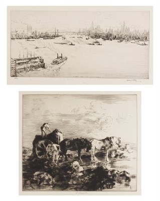 Lot 66 - James McBey (1883-1959) MANHATTAN (HARDIE AND...