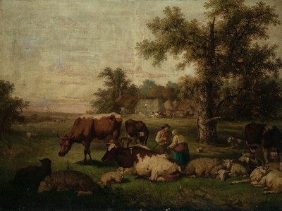 Lot 34 - European School 19th Century A Farmer and his...