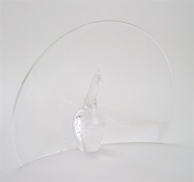 Lot 501 - Steuben Glass Peacock Sculpture Height 10 3/8...