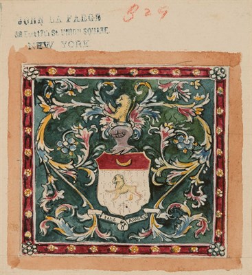 Lot 63 - John LaFarge American, 1835-1910 Heraldic...