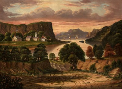 Lot 14 - Attributed to Thomas Chambers Landscape with a...