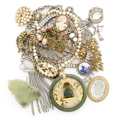 Lot 2132 - Group of Costume Jewelry