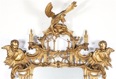 Lot 400 - Irish George II Giltwood Mirror Mid-18th...