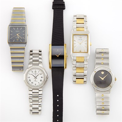 Lot 1380 - Group of Stainless Steel, Gold and Gilt-Metal Wristwatches