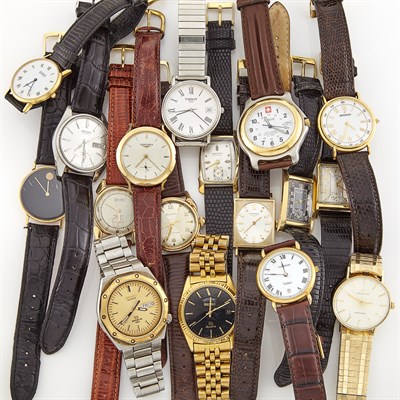 Lot 1381 - Group of Stainless Steel and Gold-Filled Wristwatches