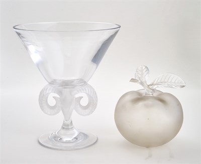 Lot 454 - Two Lalique Glass Articles Modern Comprising...