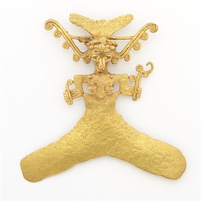 Lot 1621 - Pre-Colombian Style Gold Pendant