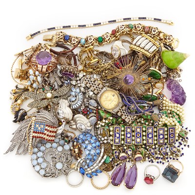 Lot 2137 - Group of Costume Jewelry and Fragments