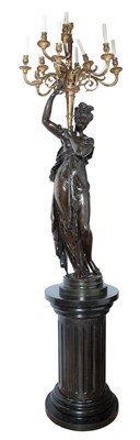 Lot 509 - French Gilt and Patinated Bronze Figural...
