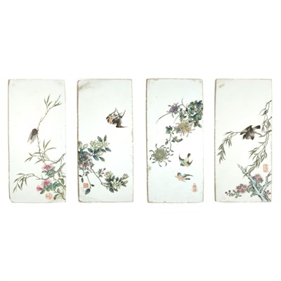 Lot 162 - Set of Four Chinese Famille Rose Porcelain...