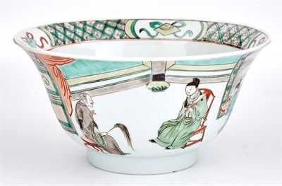 Lot 52 - Chinese Famille Verte Glazed Porcelain Bowl...