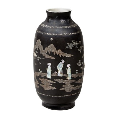 Lot 64 - Rare Pair of Chinese Lac Burgate Porcelain...