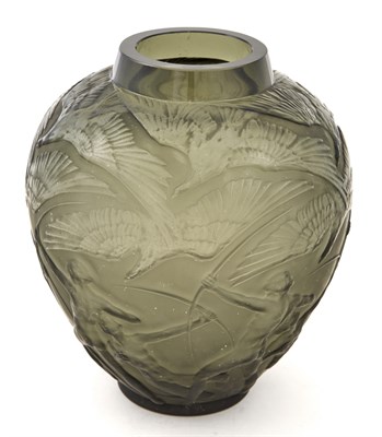 Lot 228 - R. Lalique Molded Glass Archers Vase Marcilhac...