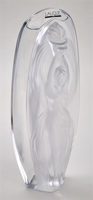 Lot 455 - Lalique Molded Glass Eroica Vase Designed by...