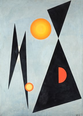 Lot 101 - Leo Quanchi American, 1892-1974 In Space...