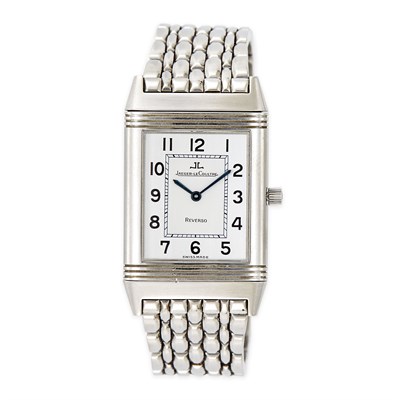 Lot 1048 - Stainless Steel 'Reverso' Wristwatch, Jaeger LeCoultre