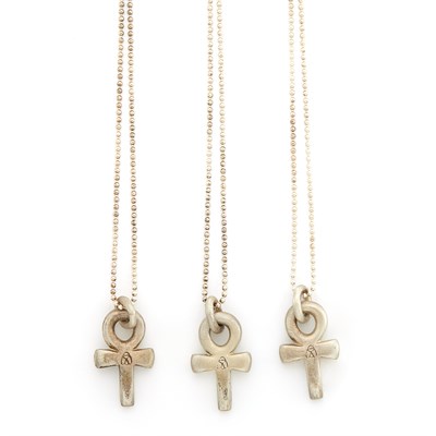 Lot 1081 - Three Silver 'Venus' Pendants with Chain Necklace, Linda Lee Johnson