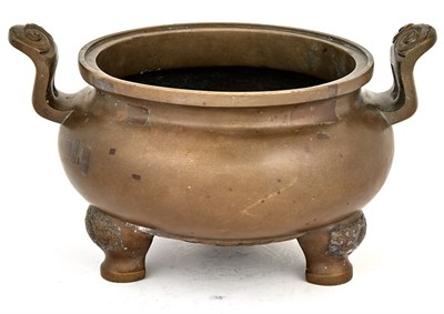 Lot 75 - Chinese Bronze Censer 18/19th Century The...