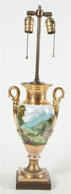 Lot 312 - Paris Porcelain Urn-Form Two-Handled Vase...