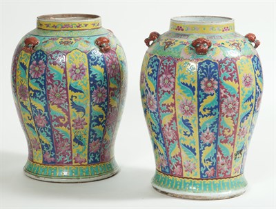Lot 326 - Assembled Pair of Chinese Porcelain Jars...