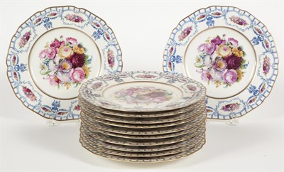 Lot 398 - Set of Twelve Black Knight Gilt and Transfer...