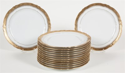 Lot 295 - Set of Fourteen Limoges Gilt Decorated...