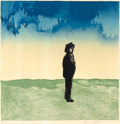 Lot 141 - Saul Steinberg (1914-1999) MAN IN LANDSCAPE...