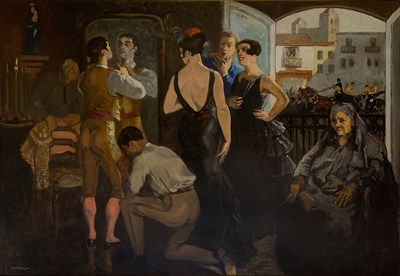 Lot 10 - Yves Brayer French, 1907-1990 Les Apprets du...