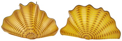 Lot 262 - Dale Chihuly Two-Piece Radiant Yellow Persian...